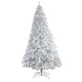 10' White Artificial Christmas Tree  With 2200 Bendable