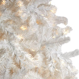 10' White Artificial Christmas Tree  With 2200 Bendable