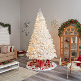 10' White Artificial Christmas Tree  With 2200 Bendable