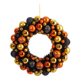 19"  Halloween Shatterproof Jack O'lantern Ornament Wreath