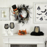 26"  Halloween Dapper Skeleton Wreath