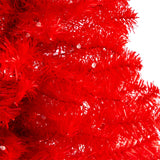 3' Red Artificial Christmas Tree With 50 LED Lights And 118 tips