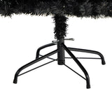 4' Black Artificial Christmas Tree Pre-Lighted With 170 Clear LED Lights