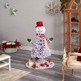 4' Snowman Christmas Tree With 234 Bendable Branches