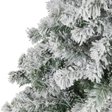 5' Flocked Rock Springs Spruce Christmas Tree With 350 Tips