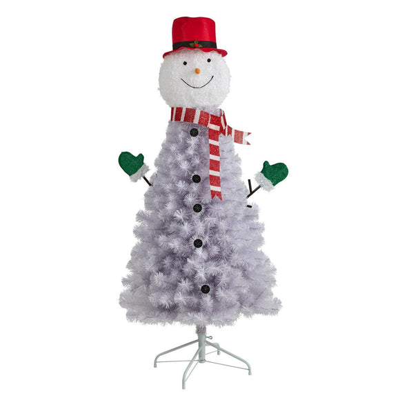5' Snowman Christmas Tree  With 408 Bendable Branches
