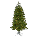 5' Vancouver Spruce Xmas Tree W/200 Lights And 461 Tips