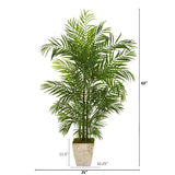 63” Areca Palm Tree In Planter UV Resistant (Indoor/Outdoor)