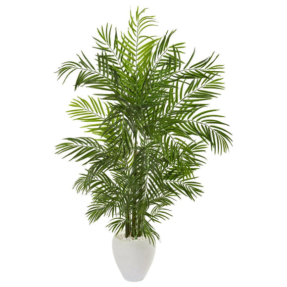 64” Areca Palm Tree In Planter UV Resistant (Indoor/Outdoor)