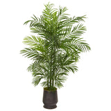 65” Areca Palm Tree In Planter UV Resistant (Indoor/Outdoor)