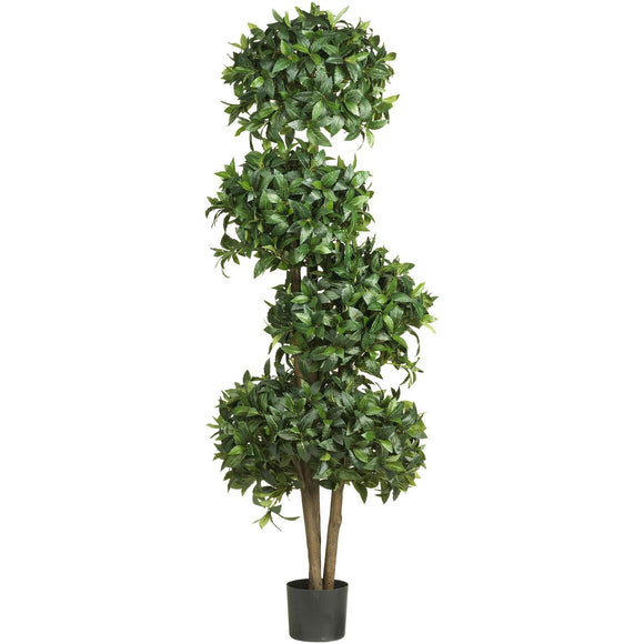 69” Sweet Bay Topiary W/4 Balls Tree W/2664 Lvs