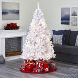 6' White Artificial Christmas Tree With 250 LED And 680 Tips