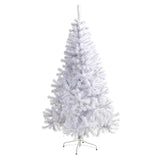 6' White Artificial Christmas Tree With 250 LED And 680 Tips