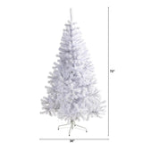 6' White Artificial Christmas Tree With 250 LED And 680 Tips