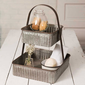 TwoTiered Corrugated Square Tray