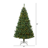 7' Northern Tip Christmas Tree W/350 LEDs And 1000 Tips