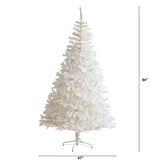 7' White Artificial Christmas Tree With 1000 Tips