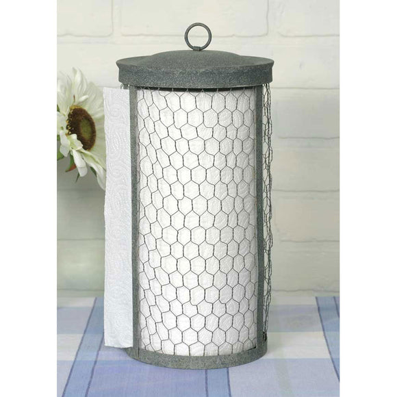 Chicken Wire Paper Towel Holder