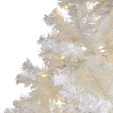 8'' White Artificial Christmas Tree W/450 LED And 1500 Tips