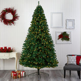 9' Northern Tip Artificial Christmas Tree With 650 Clear