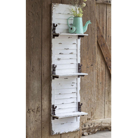 Window Shutter Hanging Wall Shelf