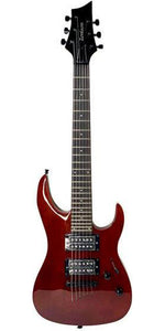 Zenison Electric Rock Guitar 34" Childrens Phoenix Maple Rosewood Cherry Red