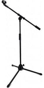 Zenison - Low Profile Boom Microphone Stand, 5' Adjustable HGT, Mic Clip Tripod